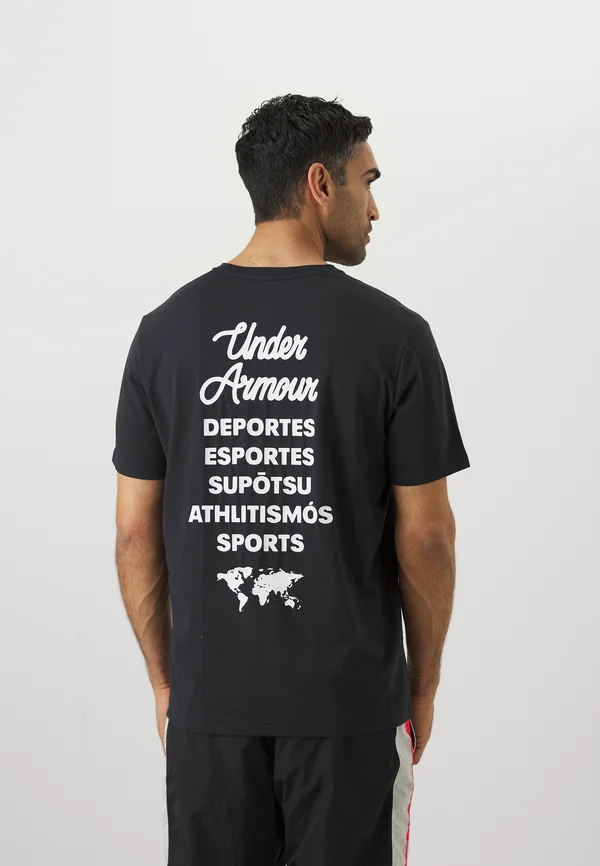 T-Shirt print - black/white