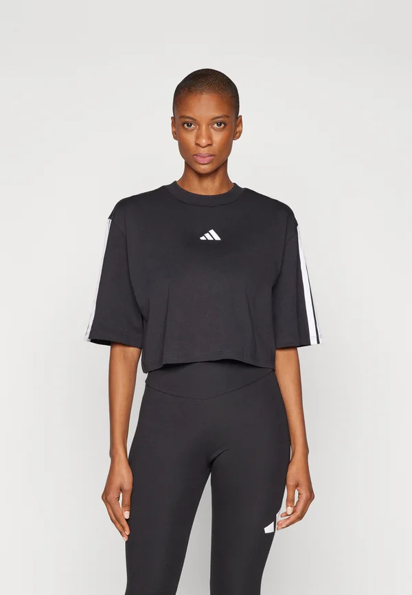 T-Shirt print - black/white