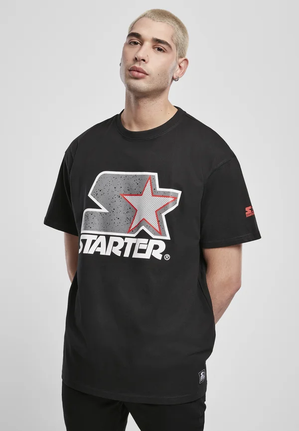 T-Shirt print - blk/gry