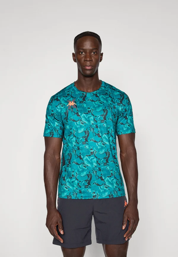 T-Shirt print - blue alexandrite/blue petrol/green bluish/green latigo/black