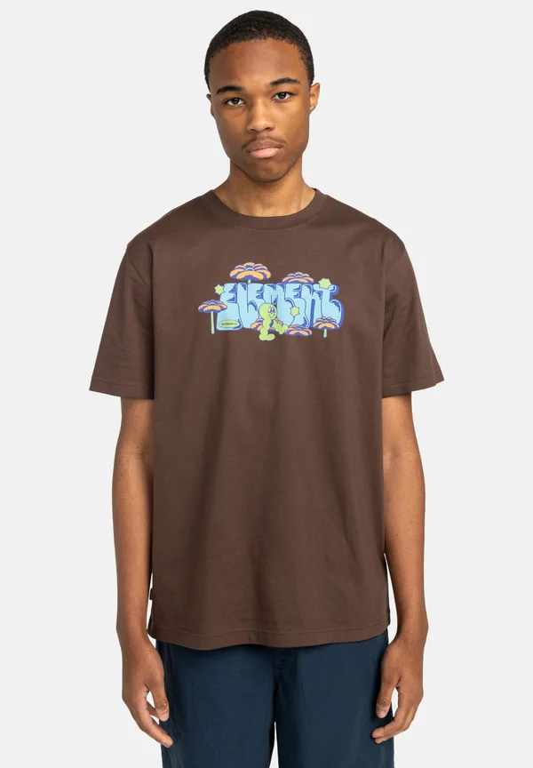T-Shirt print - brown