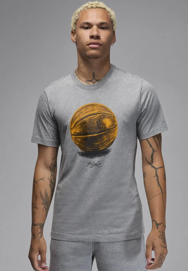 T-Shirt print - carbon heather black