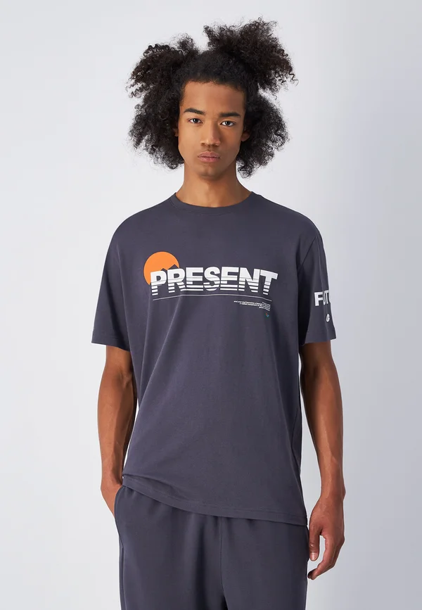 T-Shirt print - dark grey melange