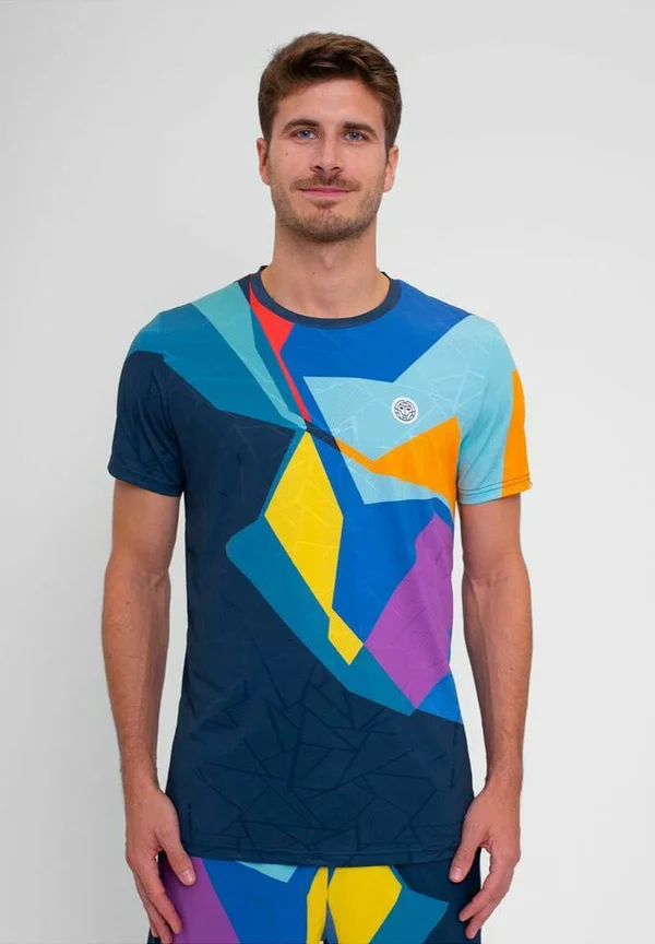 T-Shirt print - dunkelblau bunt