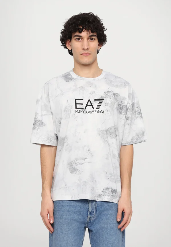 T-Shirt print - fancy star white
