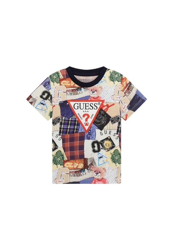 T-Shirt print - gemustert multicolor