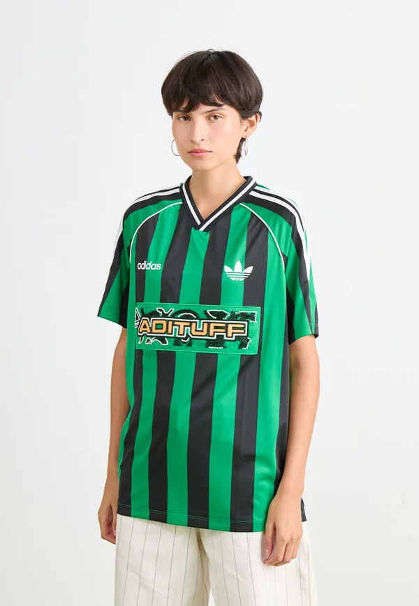 T-Shirt print - green/black