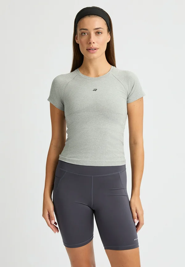 T-Shirt print - grey melange