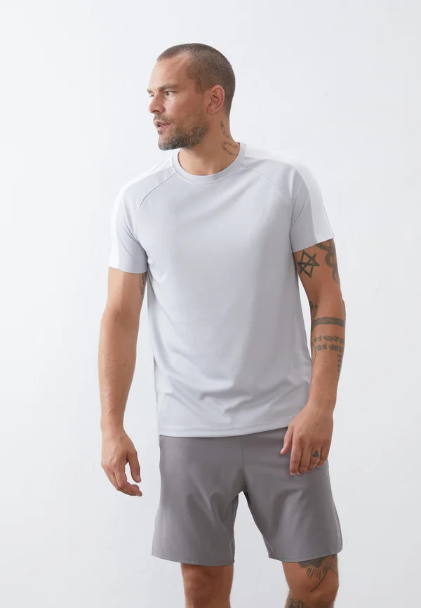 T-Shirt print - grey/off-white