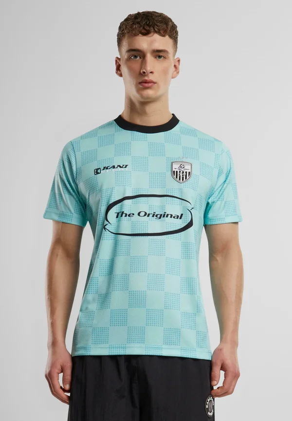 T-Shirt print - lightblue black