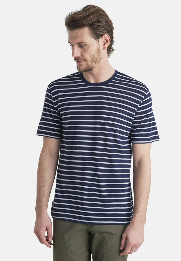 T-Shirt print - midnight navy snow s