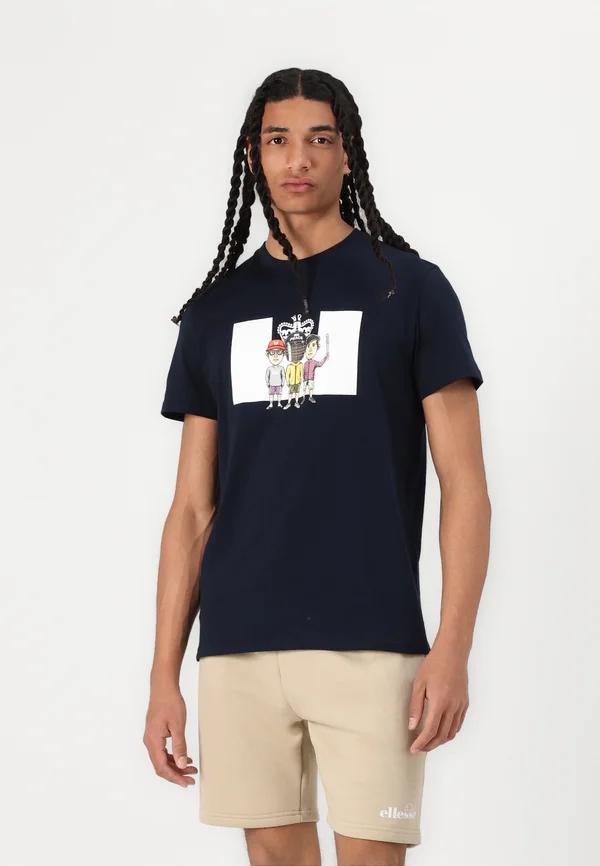 T-Shirt print - navy