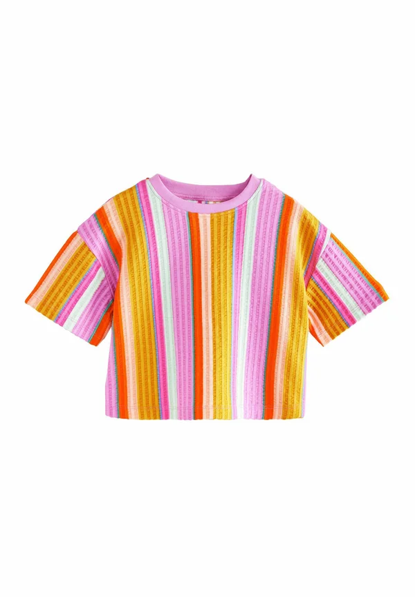 T-Shirt print - pink rainbow stripe