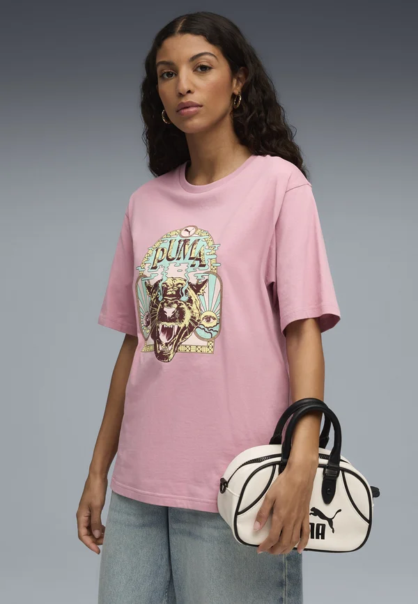 T-Shirt print - poised pink