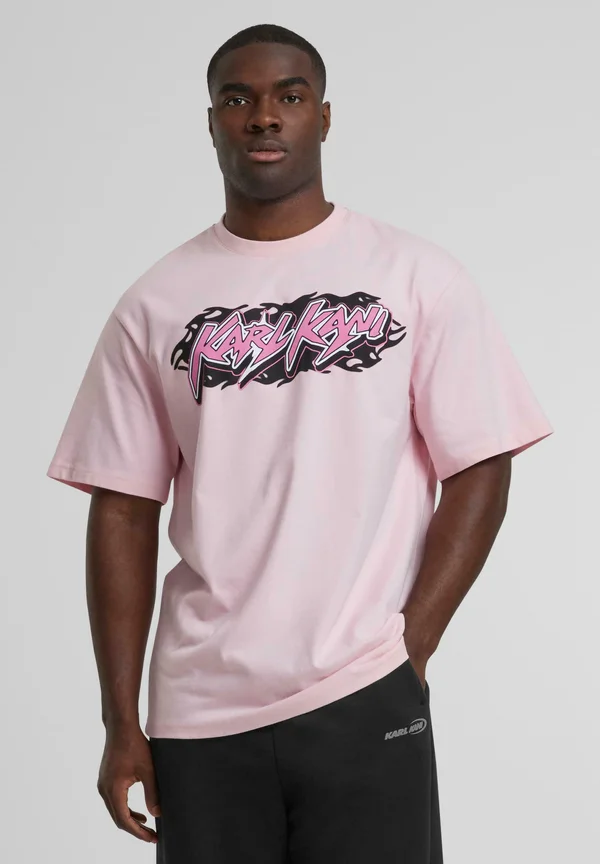 T-Shirt print - rose black