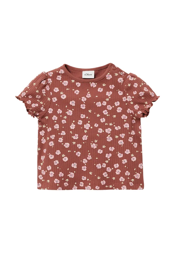 T-Shirt print - rubinrot