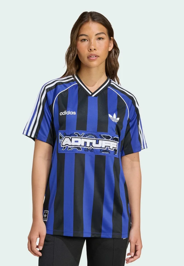 T-Shirt print - semi lucid blue   black