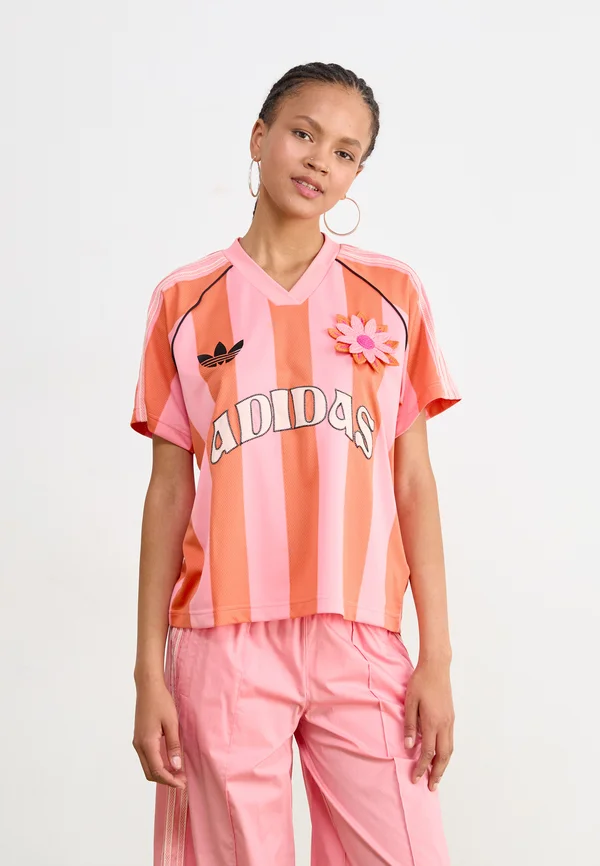 T-Shirt print - semi pink spark/solar orange