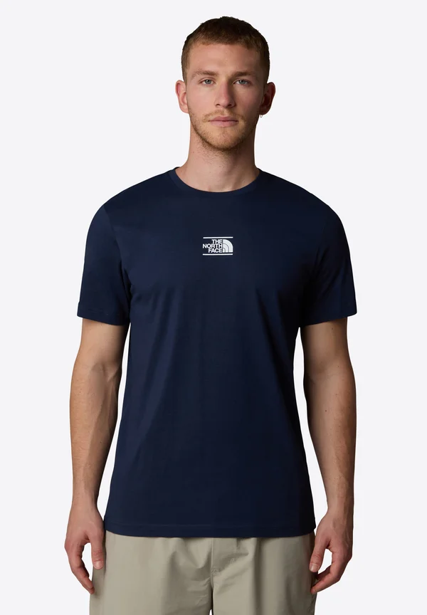 T-Shirt print - summit navy tnf white