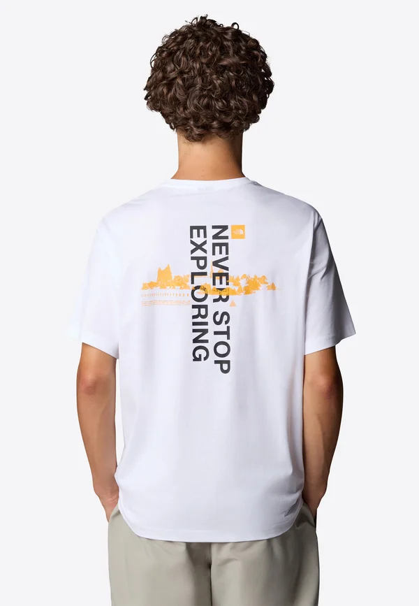 T-Shirt print - tnf white summit gold