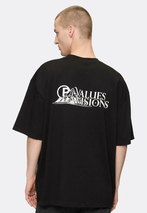 T-Shirt print - washed black