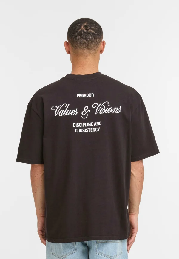 T-Shirt print - washed black