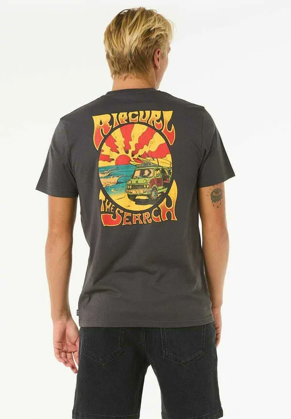 T-Shirt print - washed black