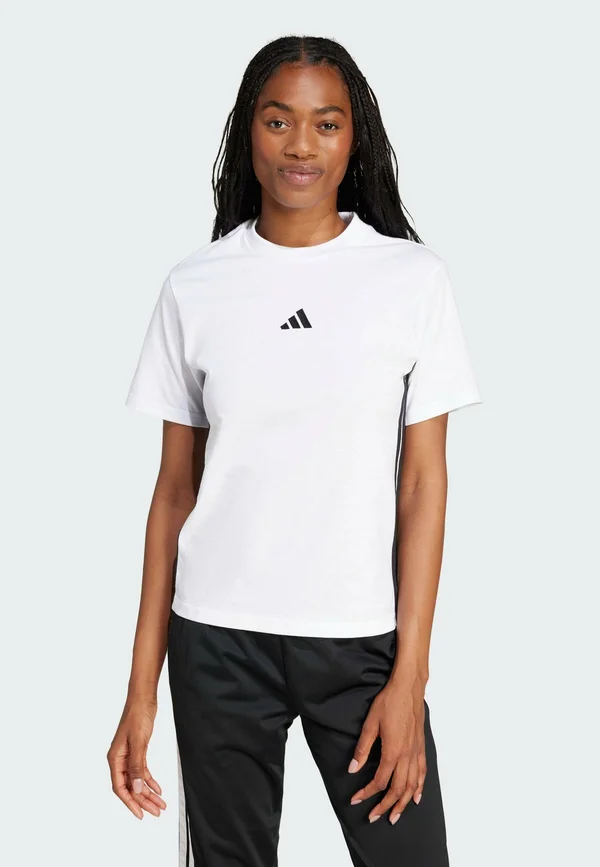 T-Shirt print - white   black