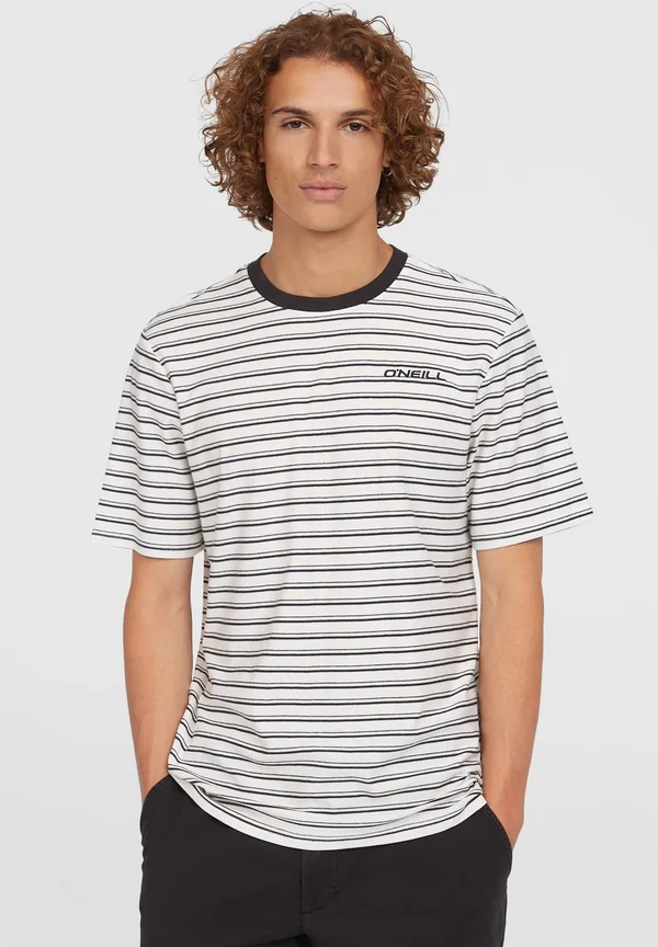 T-Shirt print - white cali stripe