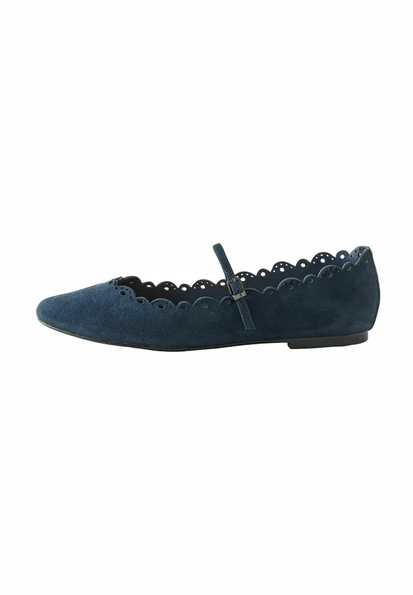 TABITHA SIMMONS ELFIE SCALLOPED-REGULAR FIT - Riemchenballerina - navy