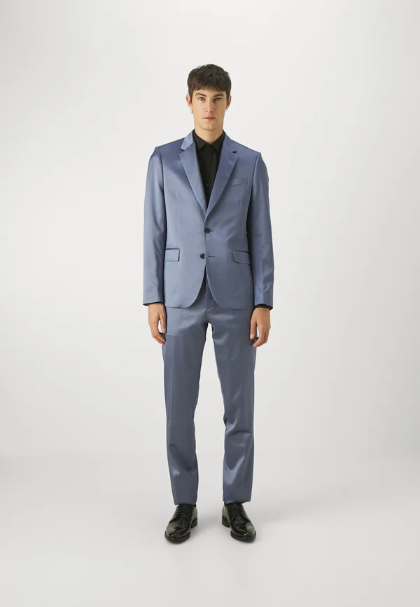 TAILORED FIT 2 BUTTON SUIT - Anzug - light blue