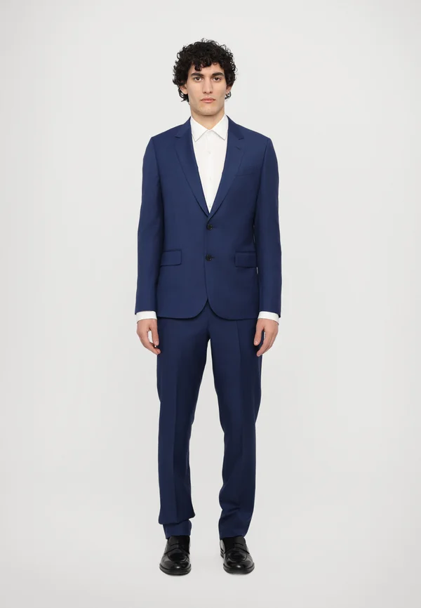 TAILORED FIT BUTTON - Anzug - blue