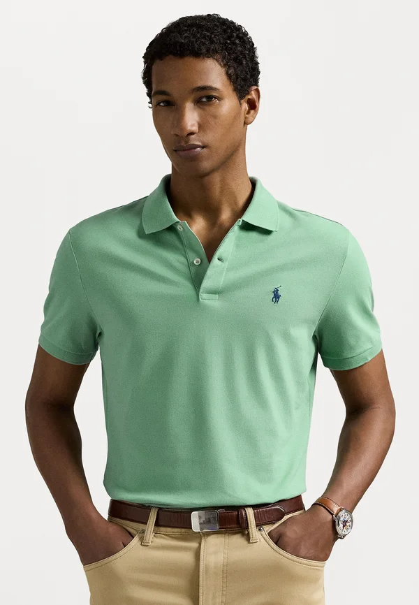 TAILORED FIT PERFORMANCE MESH POLO SHIRT - Poloshirt - faded mint