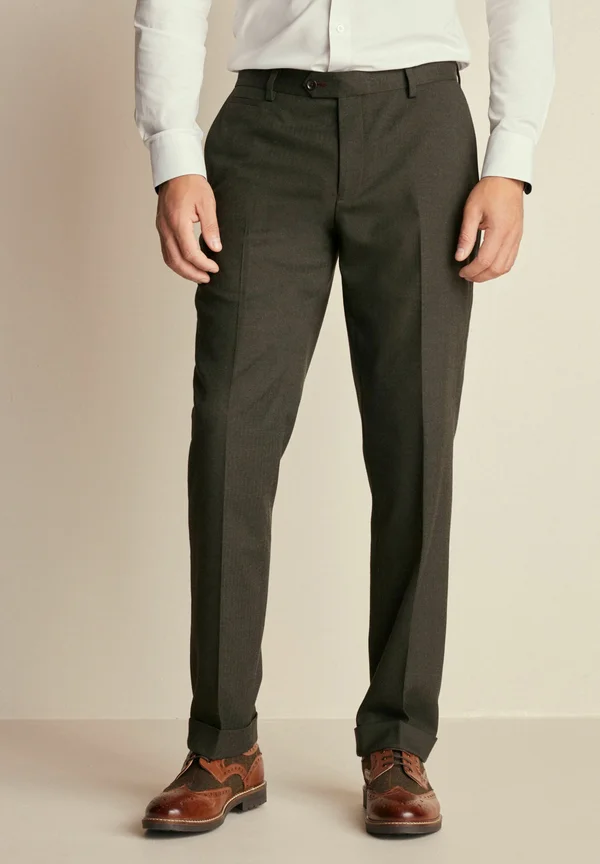 TAILORED HERRINGBONE - Anzughose - green