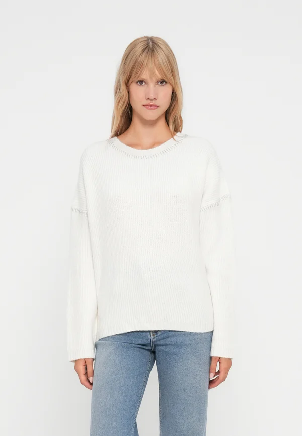 TALETE - Strickpullover - white alyssum
