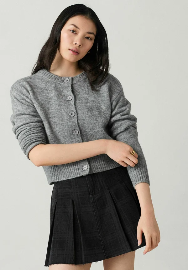 TALL FIT - CREW NECK - Strickjacke - grey