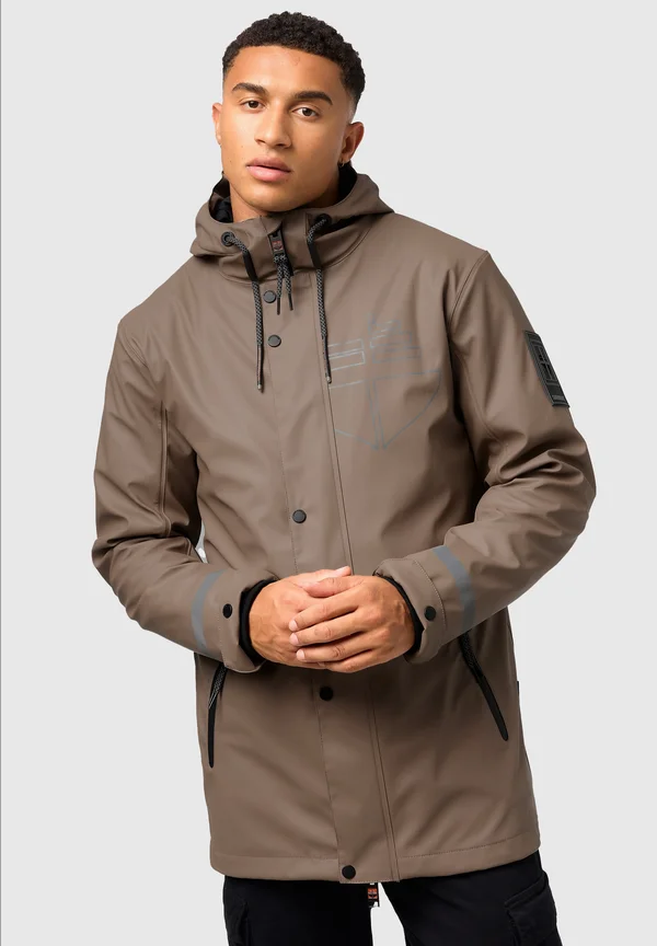 TAMIO - Regenjacke / wasserabweisende Jacke - dark taupe