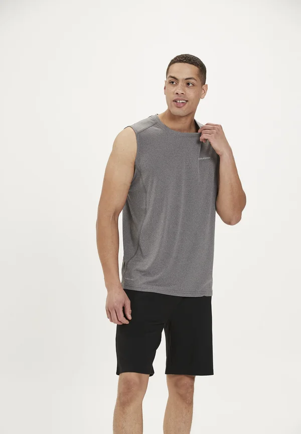 TANK - Top -  dark grey melange