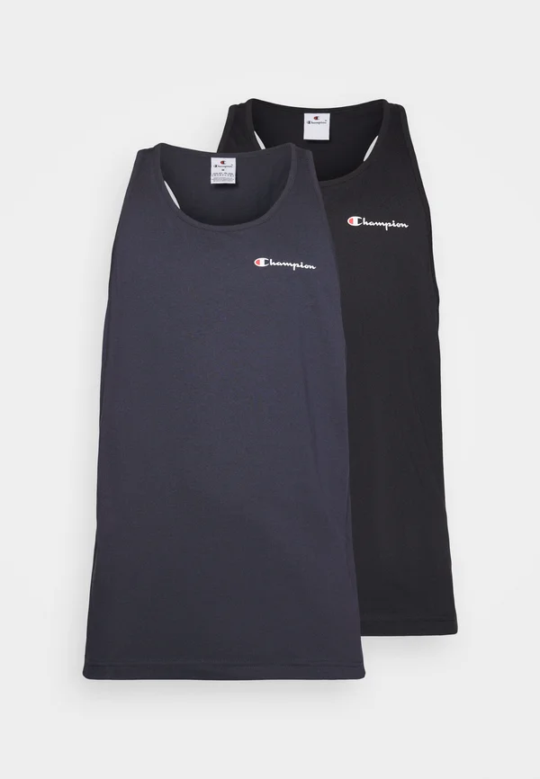 TANK WITH SMALL LOGO 2 PACK - Top - dark blue