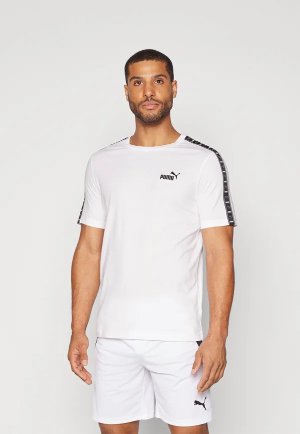 TAPE TEE - T-Shirt print - puma white