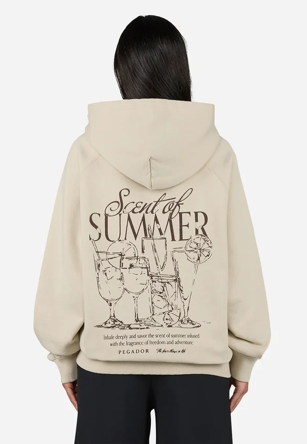 TAPO OVERSIZED RAGLAN HOODIE - Kapuzenpullover - light beige