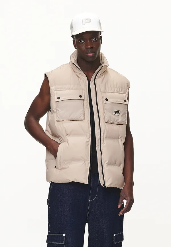 TARBAL PUFFER VEST - Weste - desert sand