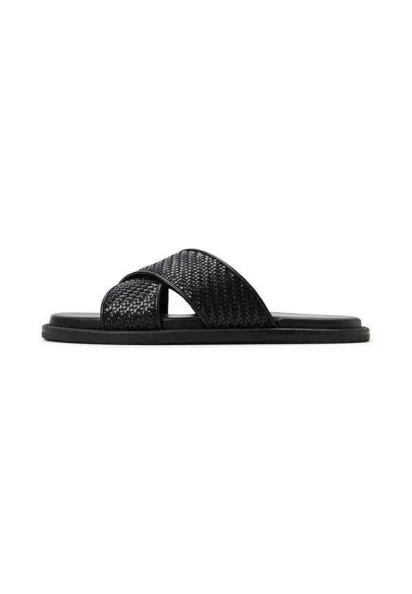 TARIK - Pantolette flach - black