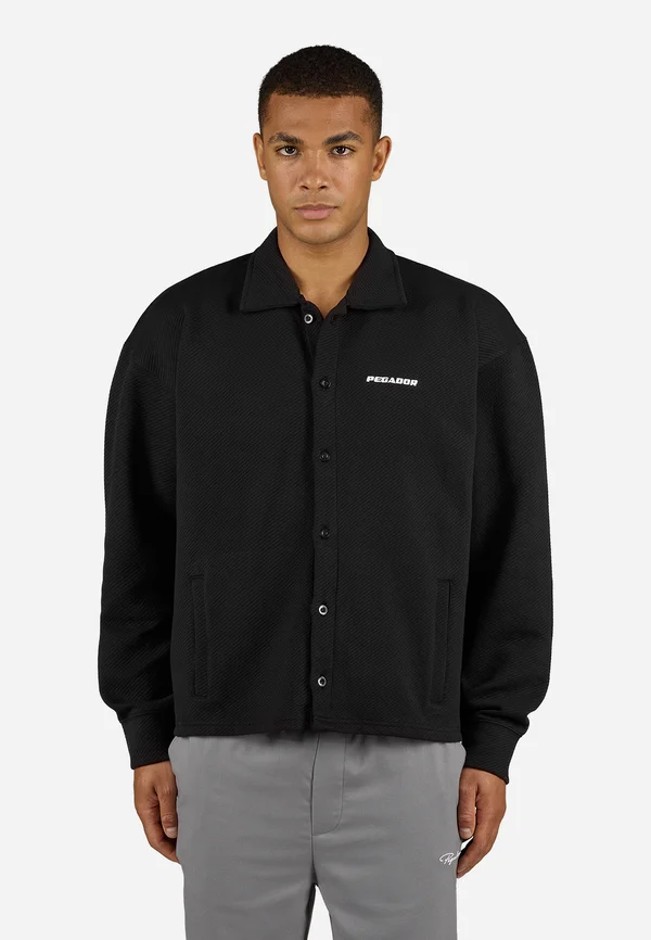 TATE STRUCTURED OVERSHIRT - Hemd - washed black/white