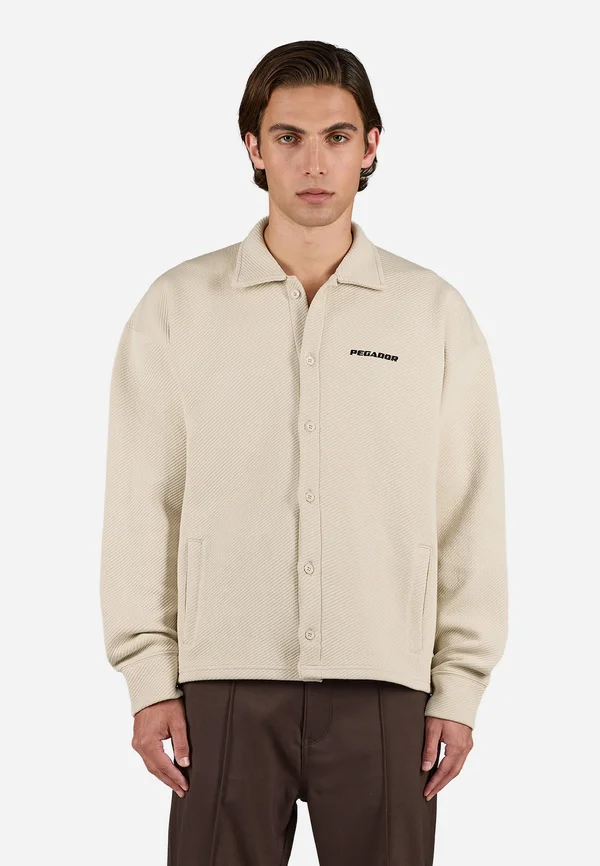 TATE STRUCTURED OVERSHIRT - Hemd - washed stone/black