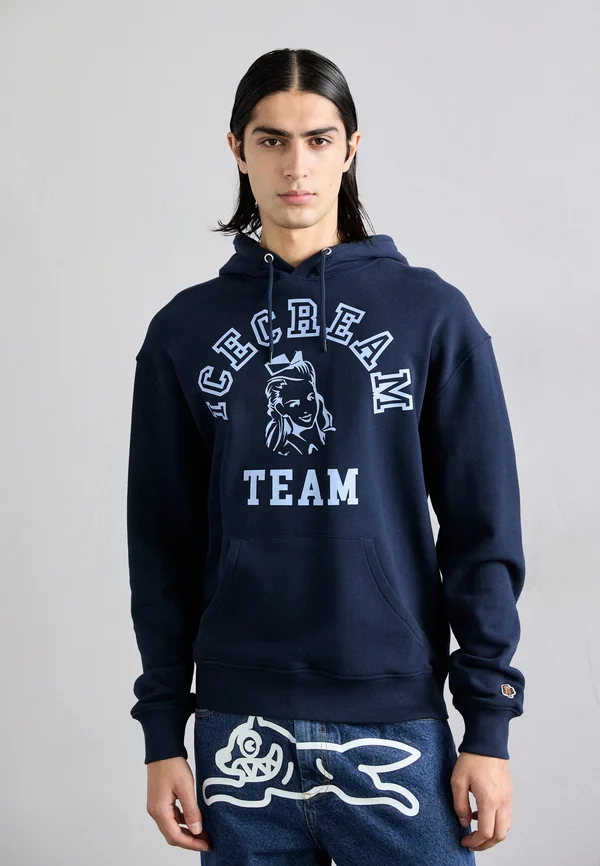TEAM POPOVER HOOD - Kapuzenpullover - navy
