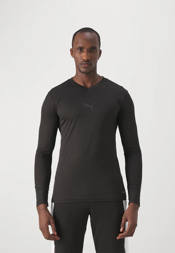 TEAMGOAL BASELAYER TEE - Unterhemd/-shirt - black/flat dark gray
