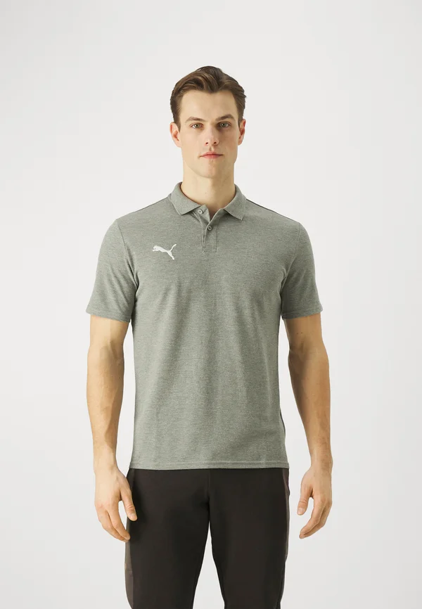 TEAMGOAL CASUALS - Poloshirt - medium gray heather/white
