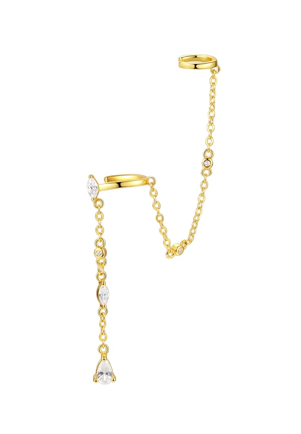 TEARDROP DANGLE CUFF - Ohrringe - goldfarben