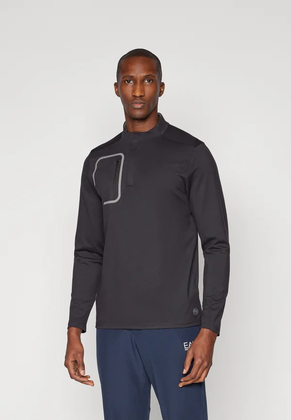 TECH 1/4 ZIP - Langarmshirt - black
